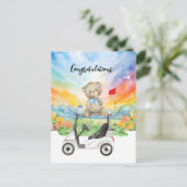Golf Gefeliciteerd met Baby Golfer Het is Jongen K Briefkaart (Staand voorkant)