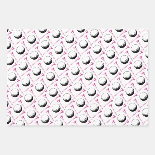 Golf Gefeliciteerd met het ompakken van papierblad Inpakpapier Vel (Voorkant 2)