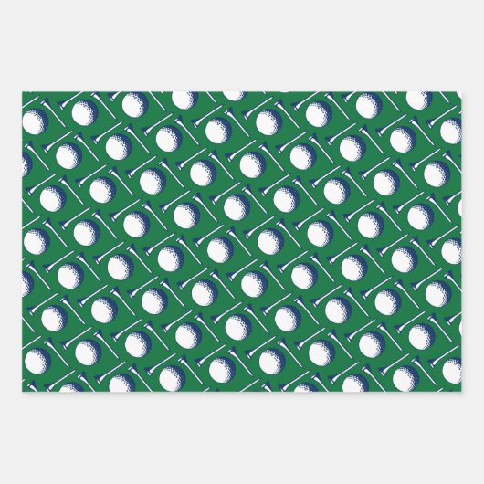 Golf Gefeliciteerd met het ompakken van papierblad Inpakpapier Vel (Voorkant 3)