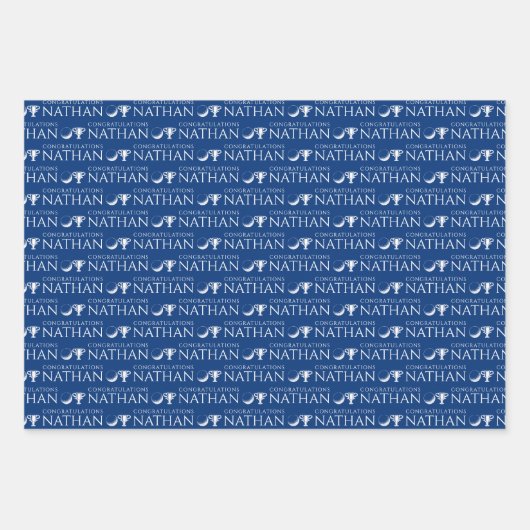 Golf Gefeliciteerd met het ompakken van papierblad Inpakpapier Vel (Voorkant 2)