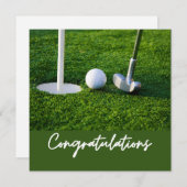 Golf Gefeliciteerd thema voor golfer (Voorkant / Achterkant)