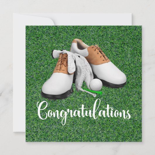 Golf Gefeliciteerd thema voor golfer (Voorkant)