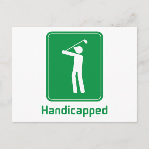 Golf - Gehandicapten Briefkaart