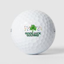 Golf geluk golft met shamrock en t - shirts