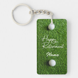 Golf Gelukkig met je Pensioen Sleutelhanger