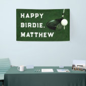 Golf Gelukkig Verjaardagsbanner Spandoek (Beurs)