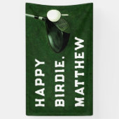 Golf Gelukkig Verjaardagsbanner Spandoek (Verticaal)
