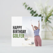 Golf Gelukkige Verjaardag Golfer (Staand voorkant)