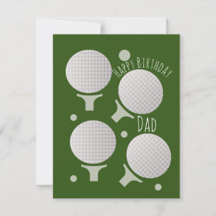 Golf Gelukkige Verjaardag Papa Vader Opa Kaart