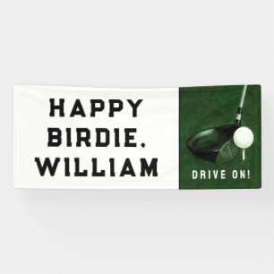 Golf Gelukkige Verjaardag Spandoek