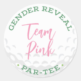 Golf Gender onthullen Par-T-shirt Stickers - Team 