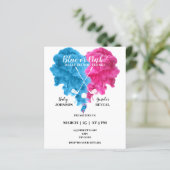 Golf gender onthult uitnodigingen (Staand voorkant)