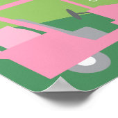 Golf Gender openbaart stembord - Team Roze of Blau Poster (Hoek)