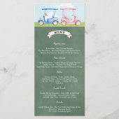 Golf Gender Reveal Menu (Voorkant)