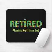 GOLF - Gepantserd Golf is mijn JOB-muispad Muismat (Met muis)