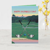 GOLF - Gepensioneerd "Spel voor het Leven" Kaart (Gele Bloem)