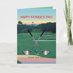 GOLF - Gepensioneerd "Spel voor het Leven" Kaart