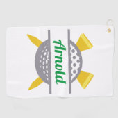 Golf gepersonaliseerd golfhanddoek (Horizontaal)