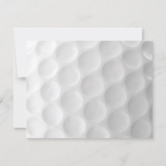 Golf gepersonaliseerd notitiekaartje (Achterkant)