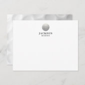 Golf gepersonaliseerd notitiekaartje (Voorkant / Achterkant)