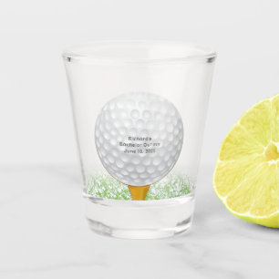 Golf gepersonaliseerd schaakglas shot glas
