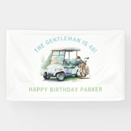 Golf Gepersonaliseerde volwassen verjaardagsparty Spandoek