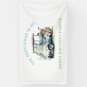 Golf Gepersonaliseerde volwassen verjaardagsparty Spandoek (Verticaal)