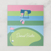 Golf Geslacht onthullen PAR T-shirt gevouwen Kaart Plaatskaartje (Buitenkant ongevouwen)