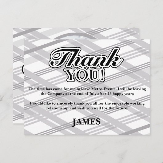 Golf, gespeeld Dank u kaarten (Voorkant / Achterkant)