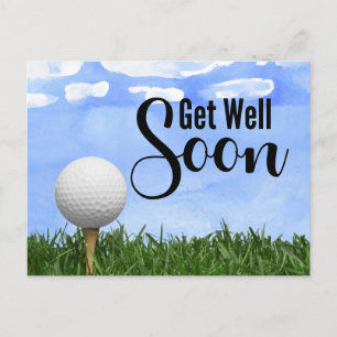 Golf Get well binnenkort Golfer Briefkaart