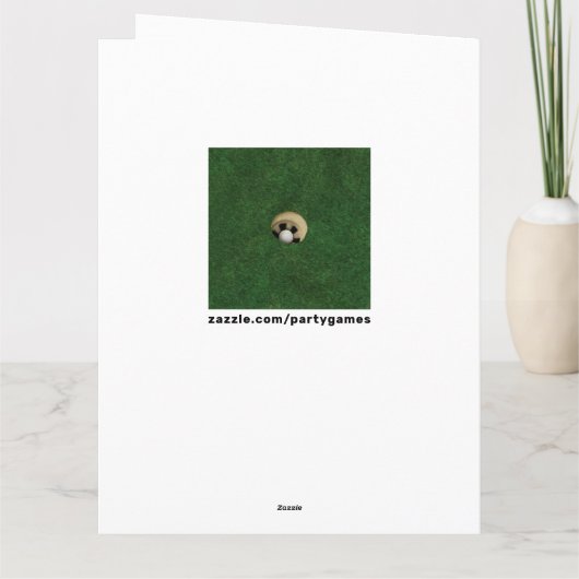 Golf Get Well Kaart (Achterkant)