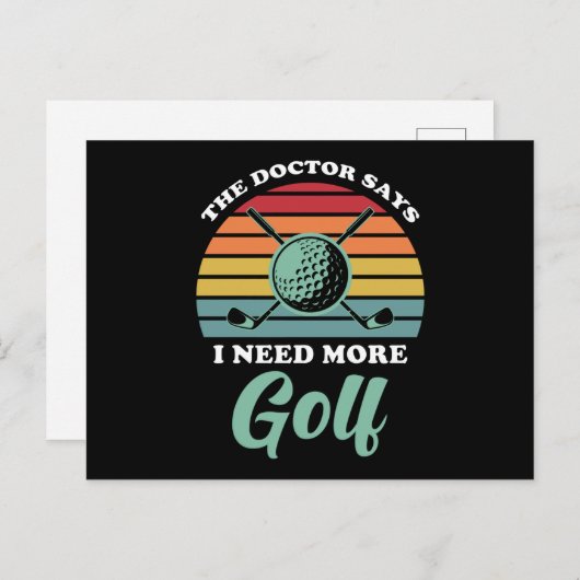 Golf Gezegde Funny Briefkaart (Voorkant / Achterkant)
