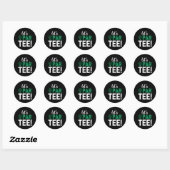 Golf Gezegde Laten we paren Ronde Sticker (Vel)