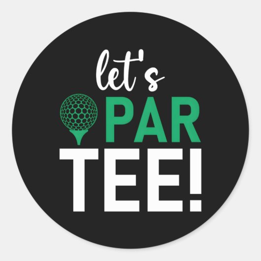 Golf Gezegde Laten we paren Ronde Sticker (Voorkant)