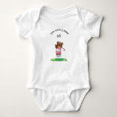 Golf Gift for Baby shower Baby Girl Golfer Romper (Voorkant)