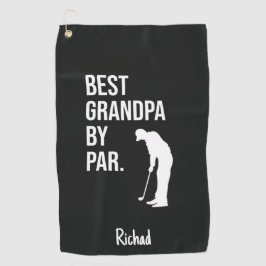 Golf Gifts For Grandfather Best Grandpa By Par Golfhanddoek