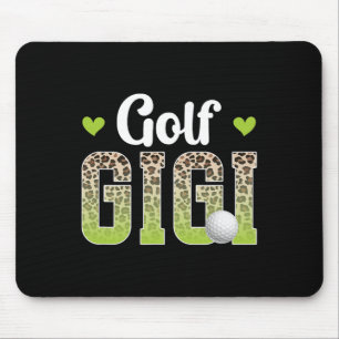 Golf Gigi Luipaard Golfer Gigi Van Een Golfspeler  Muismat