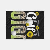 Golf Gigi Of A Golf Player Gigi Leopard Golfer Gig Fleece Deken (Voorkant (Horizontaal))