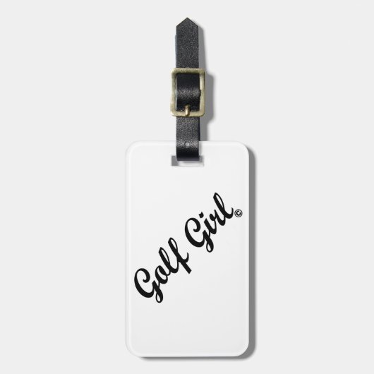 Golf Girl Bagagelabel (Voorkant verticaal)