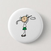Golf Girl Button (Voorkant)