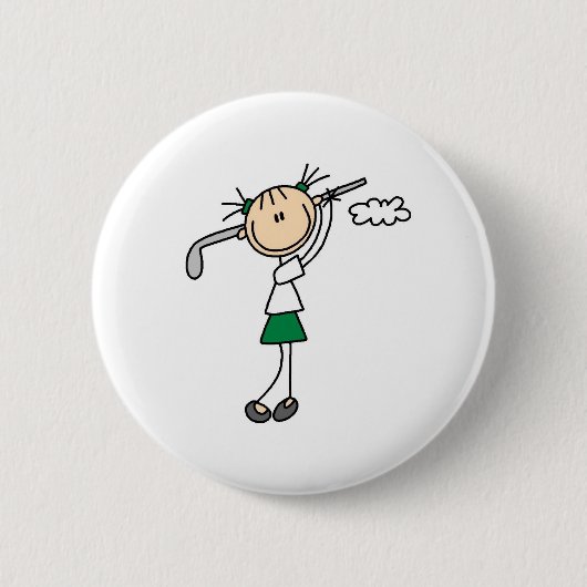 Golf Girl Button (Voorkant)