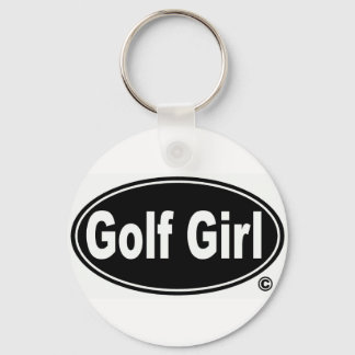 Golf Girl Button Sleutelhanger