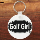 Golf Girl Button Sleutelhanger (Voorkant)