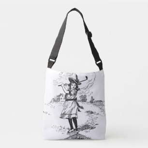 Golf Girl Golfing kunst Crossbody Tas