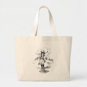 Golf Girl Golfing kunst Grote Tote Bag