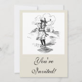 Golf Girl Golfing  kunst Kaart (Voorkant)