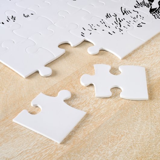 Golf Girl Golfing  kunst Legpuzzel (Zijkant)