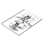 Golf Girl Golfing  kunst Notitieboek (Linkerzijde)