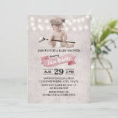  Golf Girl Sport Theme Baby shower Kaart (Staand voorkant)