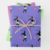 Golf Girl Wrapping Paper (In situ)